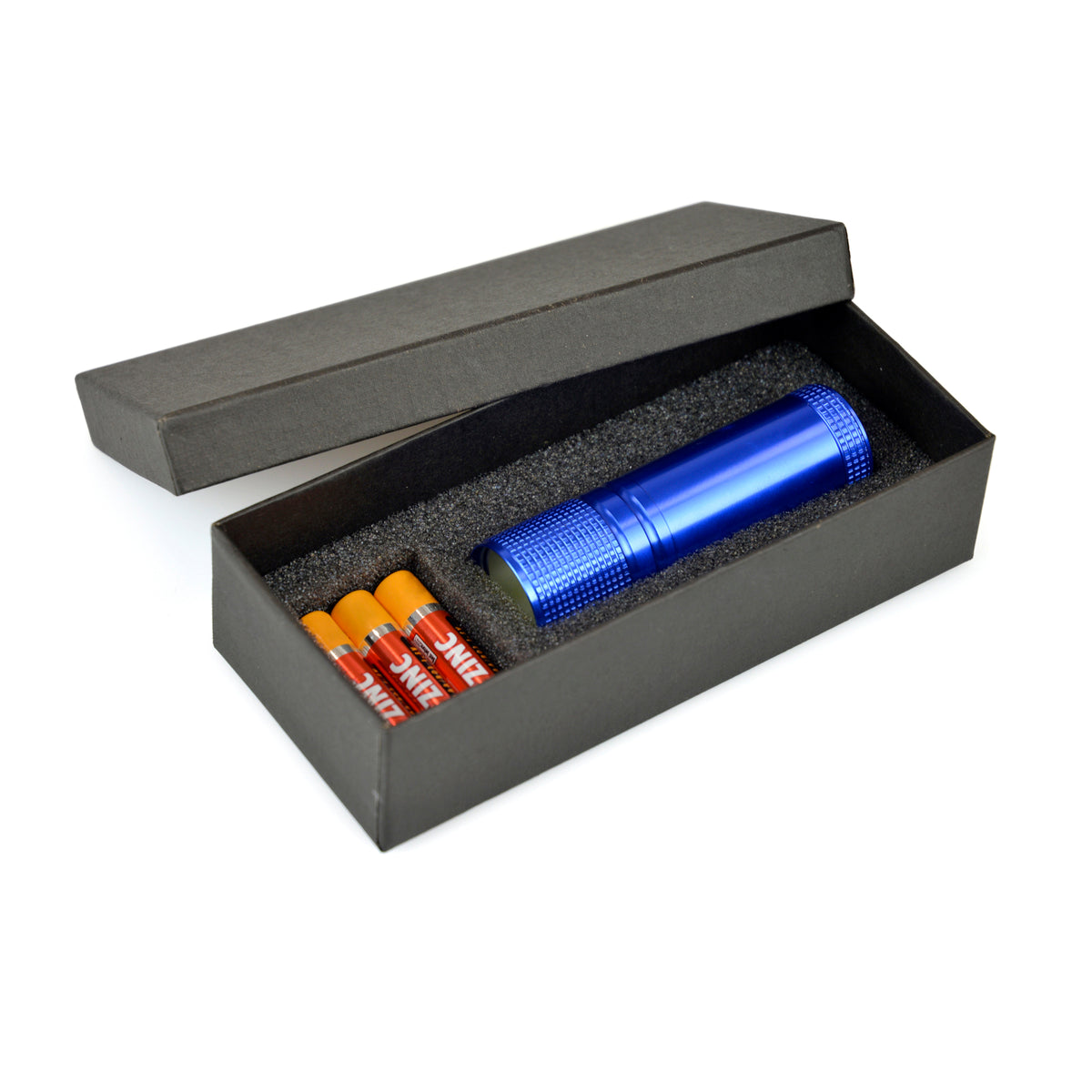 Branded Aluminium COB LED Torch with Wrist Strap