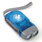 Branded Hand-Held Dynamo LED Torch in Blue