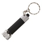 Branded Softfeel 5 LED Keyring Torch with Recycled ABS
