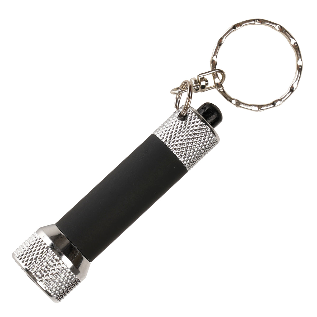 Branded Softfeel 5 LED Keyring Torch with Recycled ABS
