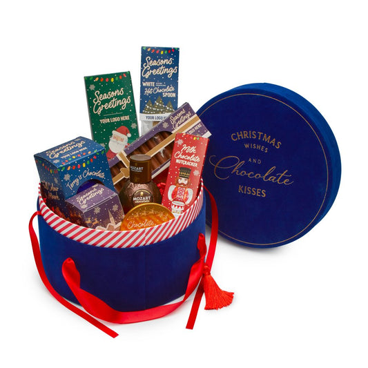 Luxury Festive Christmas Hat Box Gift