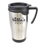 Branded 450ml Stainless Steel Travel Mug with Handle