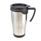 Branded 450ml Stainless Steel Travel Mug with Handle