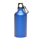 Branded 550ml Frosted Aluminium Sports Bottle with Carabiner