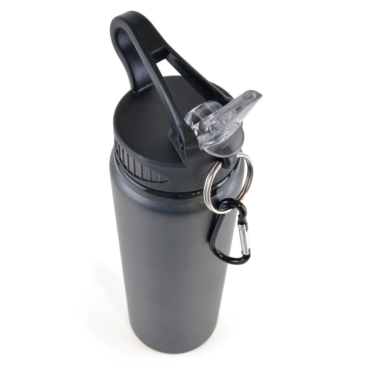 Branded 800ml Aluminium Sports Bottle with Fold-Out Sipper