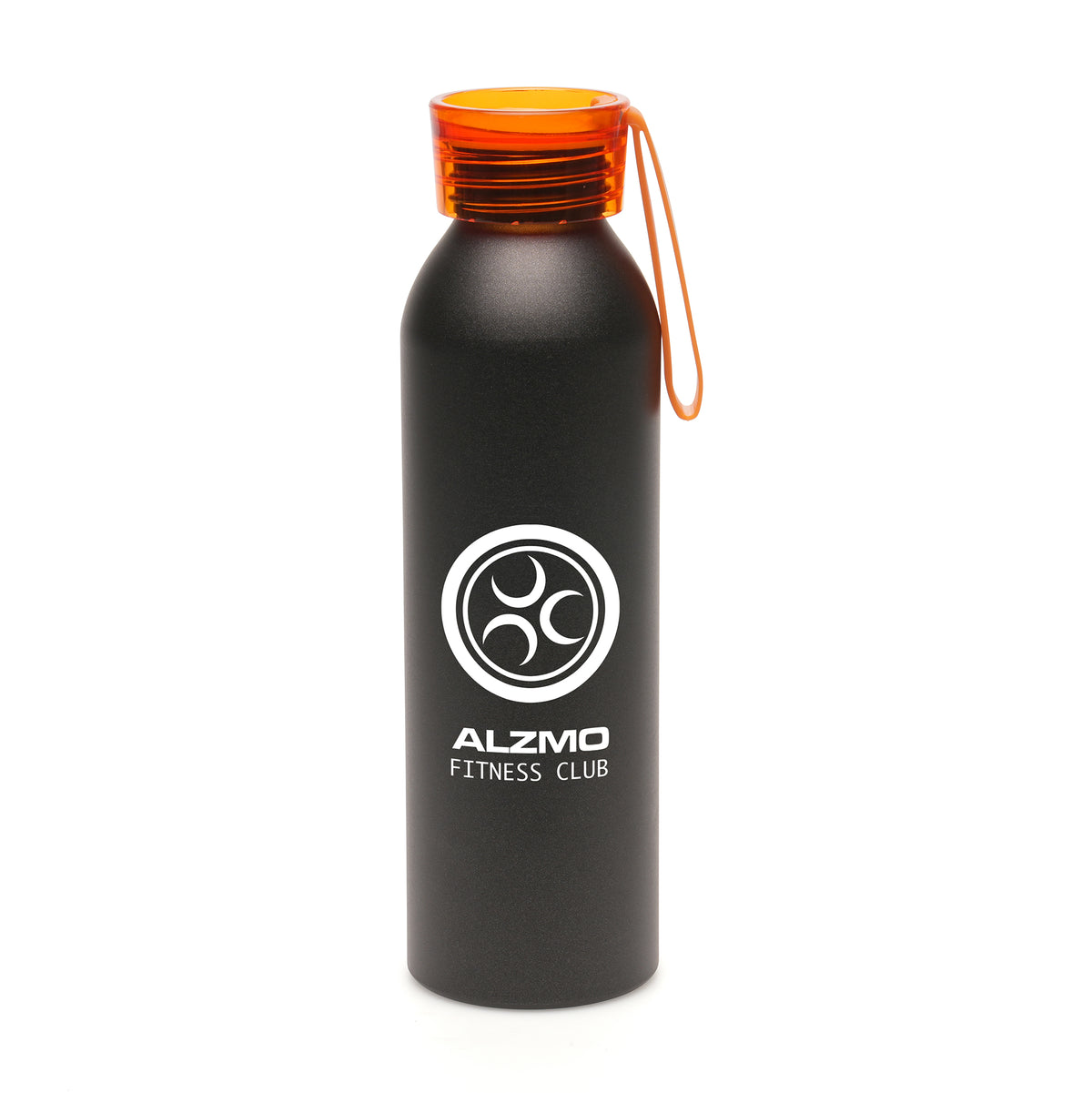 Branded 600ml Aluminium Sports Bottle with Silicone Strap