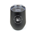 Branded 350ml Stainless Steel Tumbler with Sipper Lid in Black