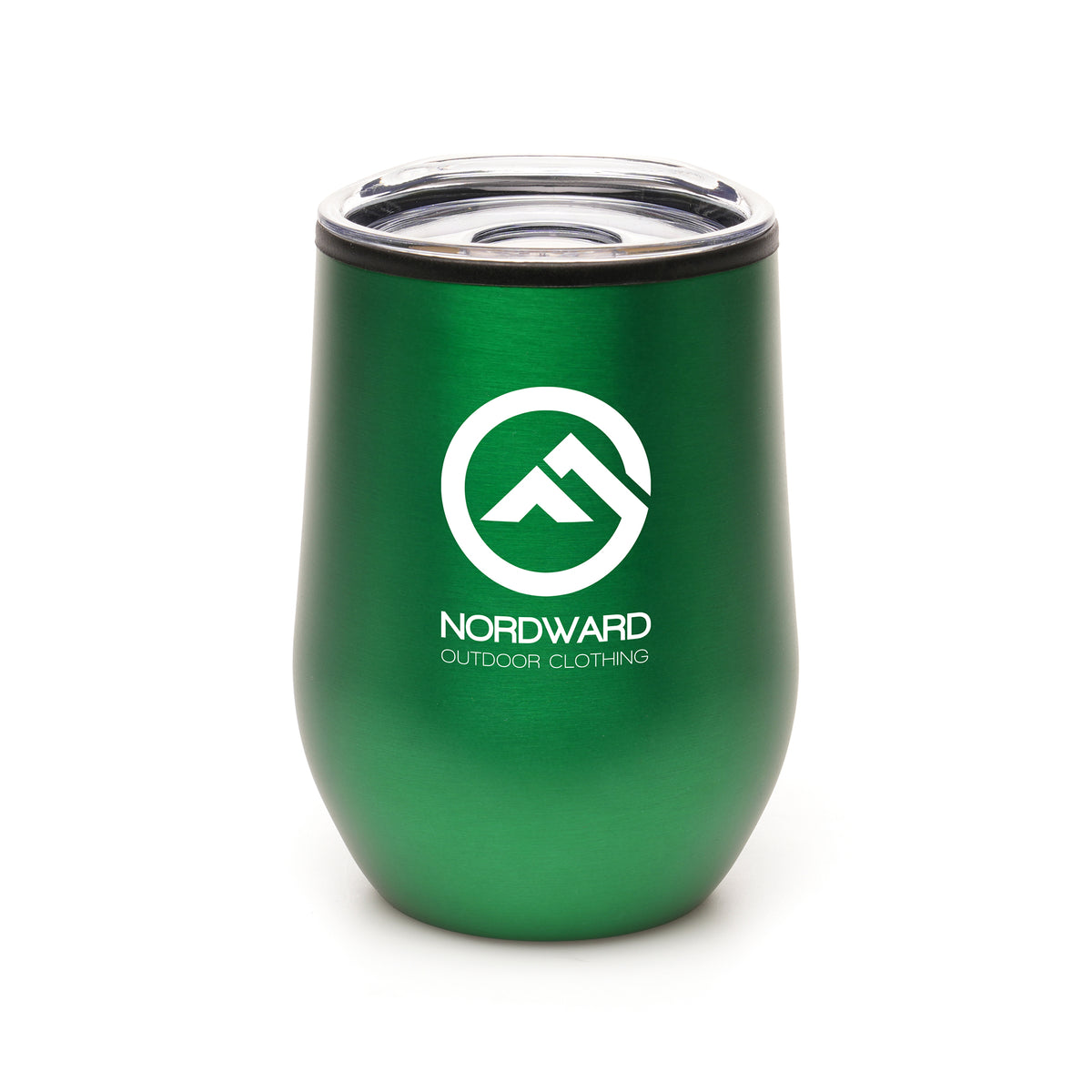 Branded 350ml Stainless Steel Tumbler with Sipper Lid in Green
