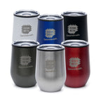 Branded 350ml Stainless Steel Tumbler with Sipper Lid