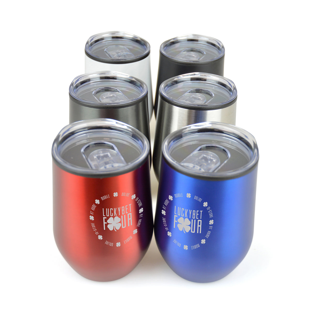 Branded 350ml Stainless Steel Tumbler with Sipper Lid