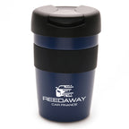 Branded 300ml Coloured Stainless Steel Tumbler with Grip Band in Navy Blue
