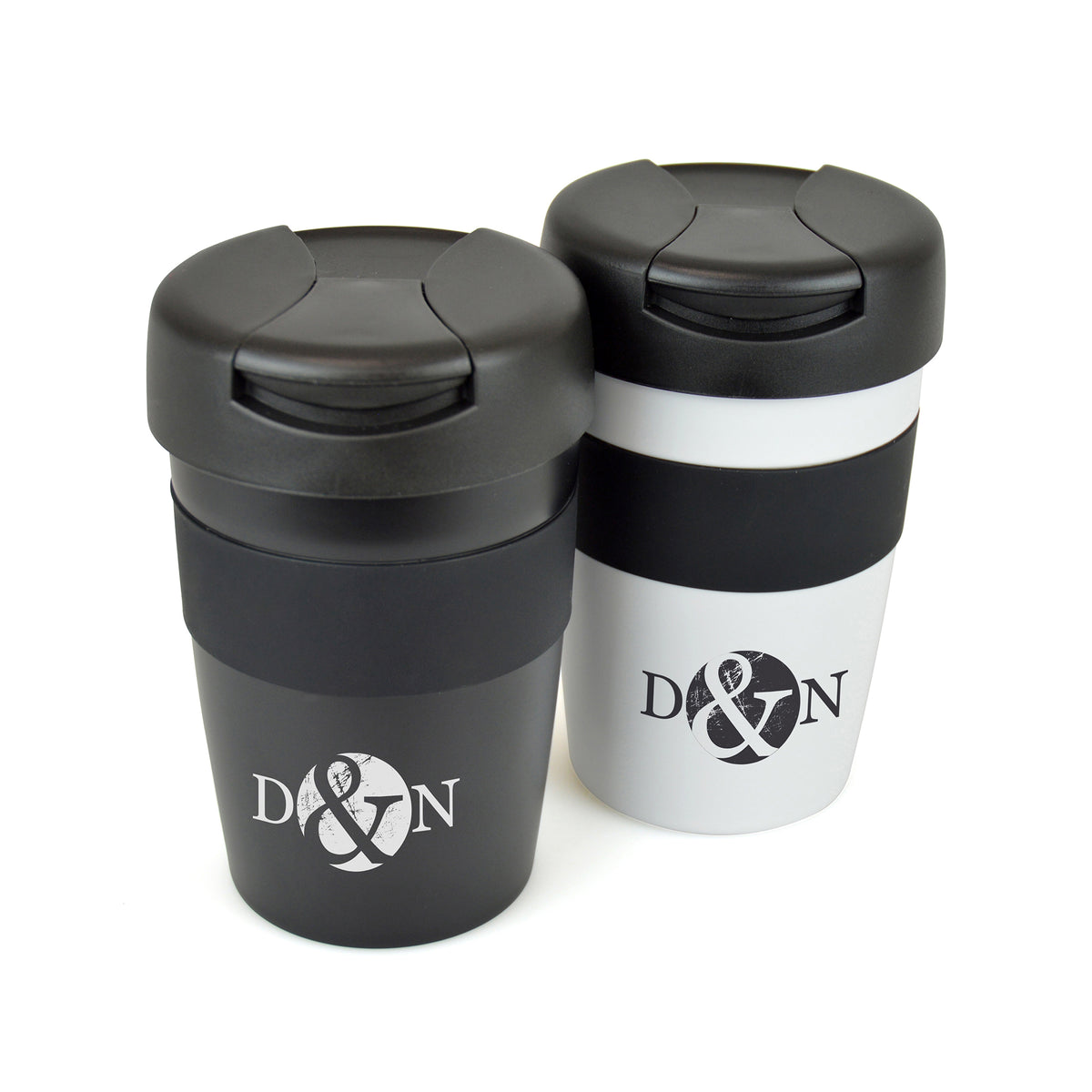Branded 300ml Coloured Stainless Steel Tumbler with Grip Band