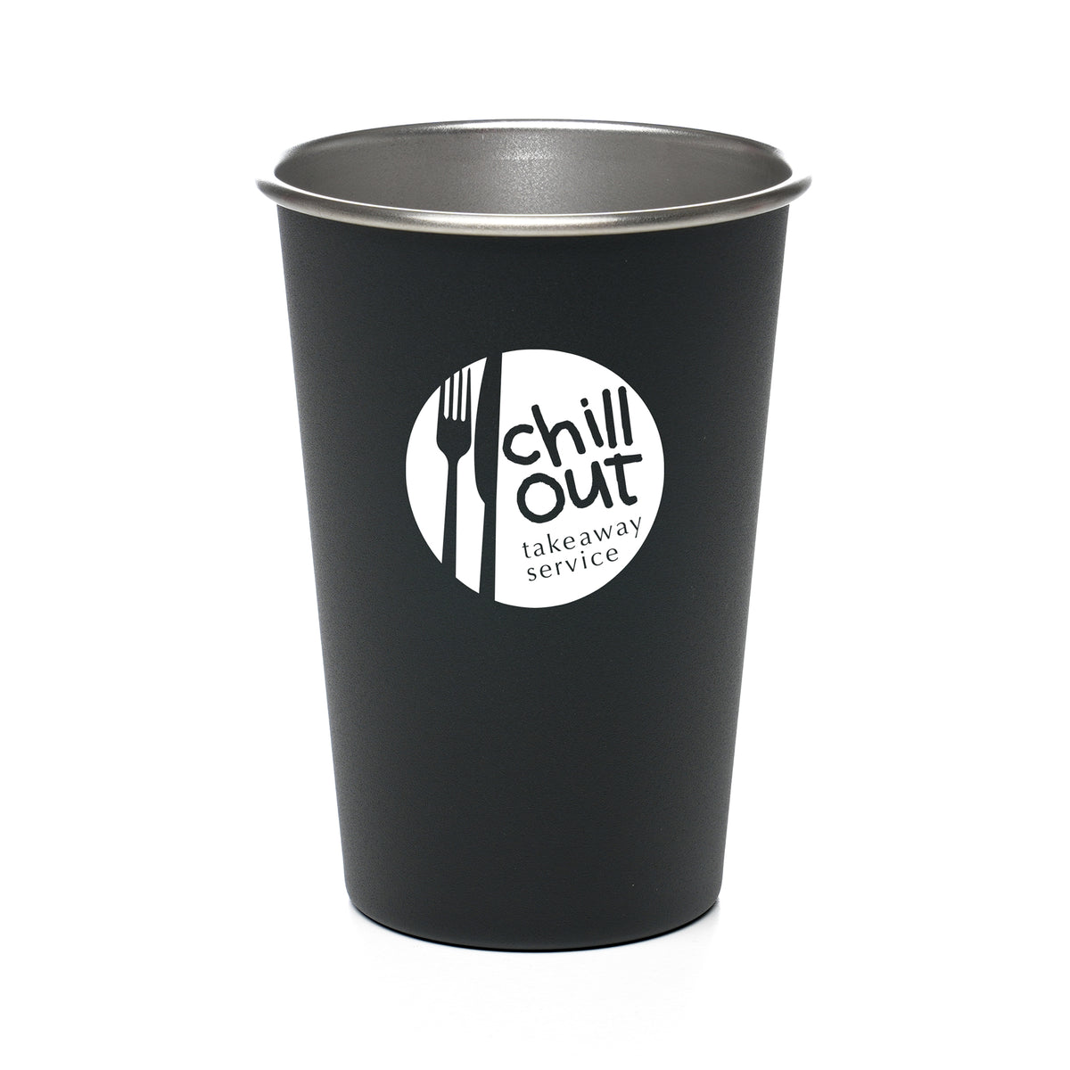 Branded 500ml Single Walled Recycled Stainless Steel Tumbler