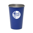 Branded 500ml Single Walled Recycled Stainless Steel Tumbler in Blue