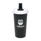 Branded 590ml Tumbler with Straw and Carry Handle
