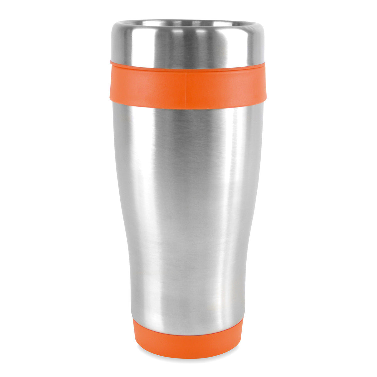 Branded 400ml Stainless Steel Tumbler with Screw Top Lid