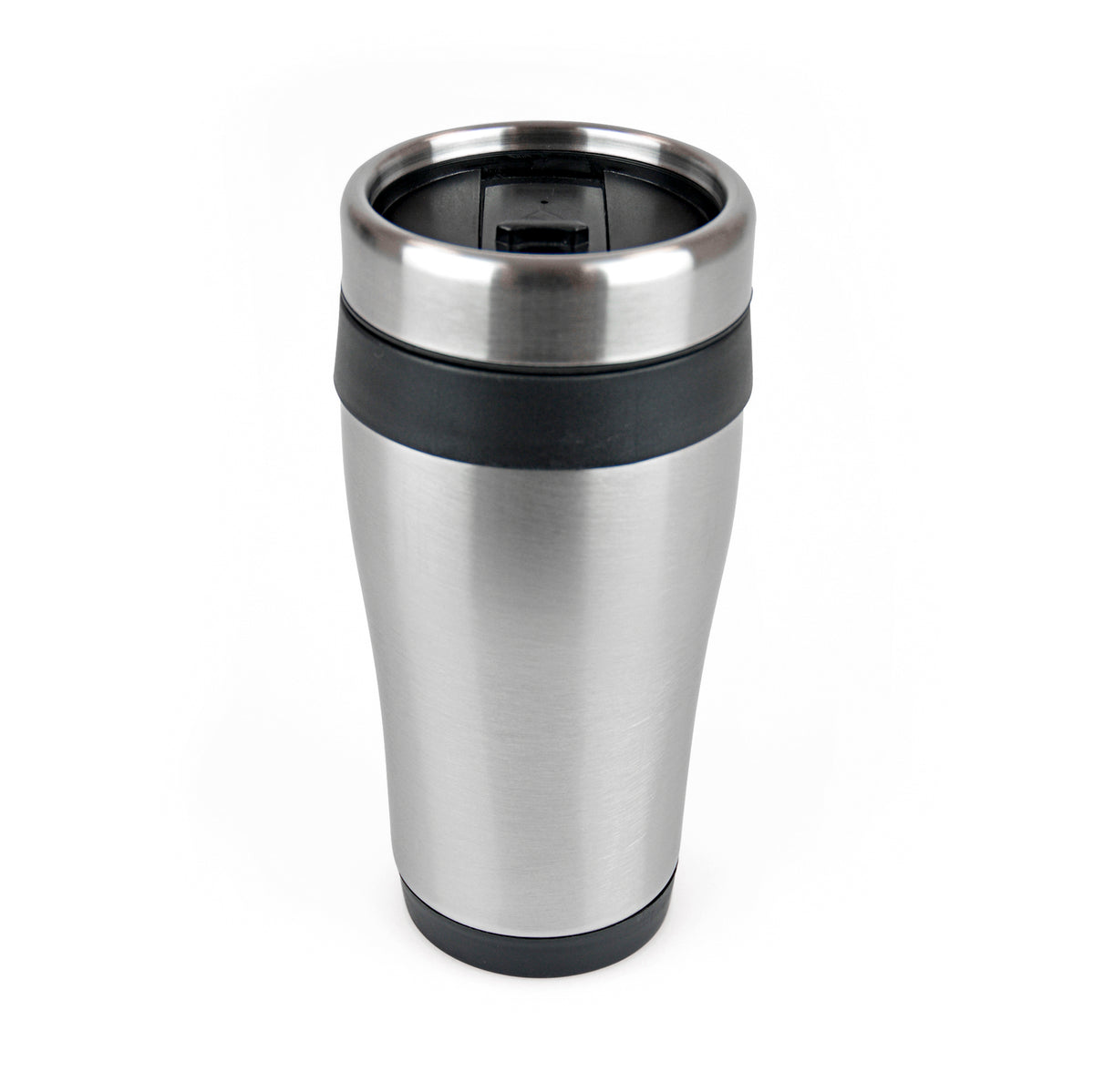 Branded 400ml Stainless Steel Tumbler with Screw Top Lid