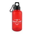 Branded 500ml Sports Bottle with Carabiner Clip in Red