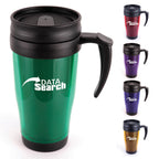 Branded 400ml Translucent Double Walled Travel Mug