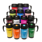 Branded 400ml Double Walled Coloured Travel Mug