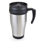 Branded 400ml Stainless Steel Travel Mug with Slide Cover