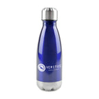 Branded 500ml Stainless Steel Bottle with Coloured Body in Blue
