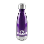 Branded 500ml Stainless Steel Bottle with Coloured Body in Purple