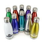 Branded 500ml Stainless Steel Bottle with Coloured Body