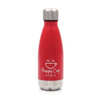 Branded 500ml Powder-Coated Stainless Steel Bottle in Red