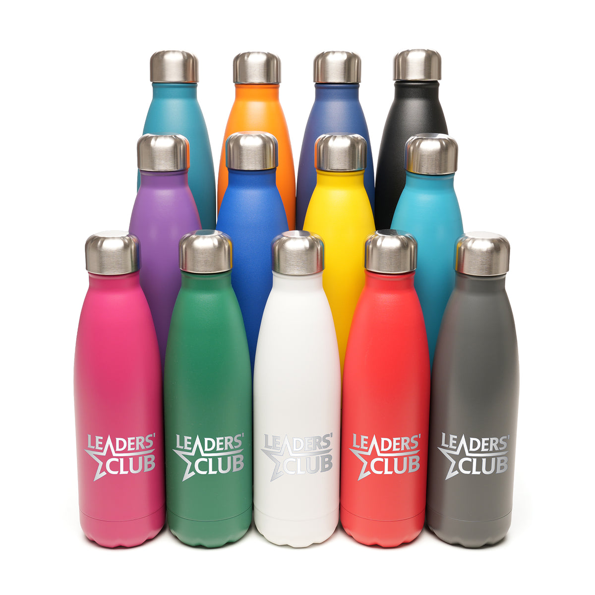 Branded 500ml Double-Walled Matt Stainless Steel Bottle