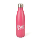 Branded 500ml Double-Walled Matt Stainless Steel Bottle in Pink