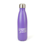 Branded 500ml Double-Walled Matt Stainless Steel Bottle in Purple