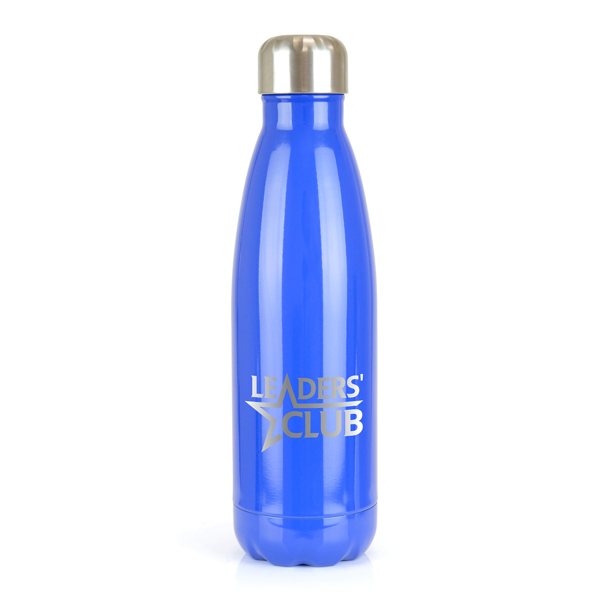 Branded 500ml Double-Walled Painted Stainless Steel Bottle in Royal Blue
