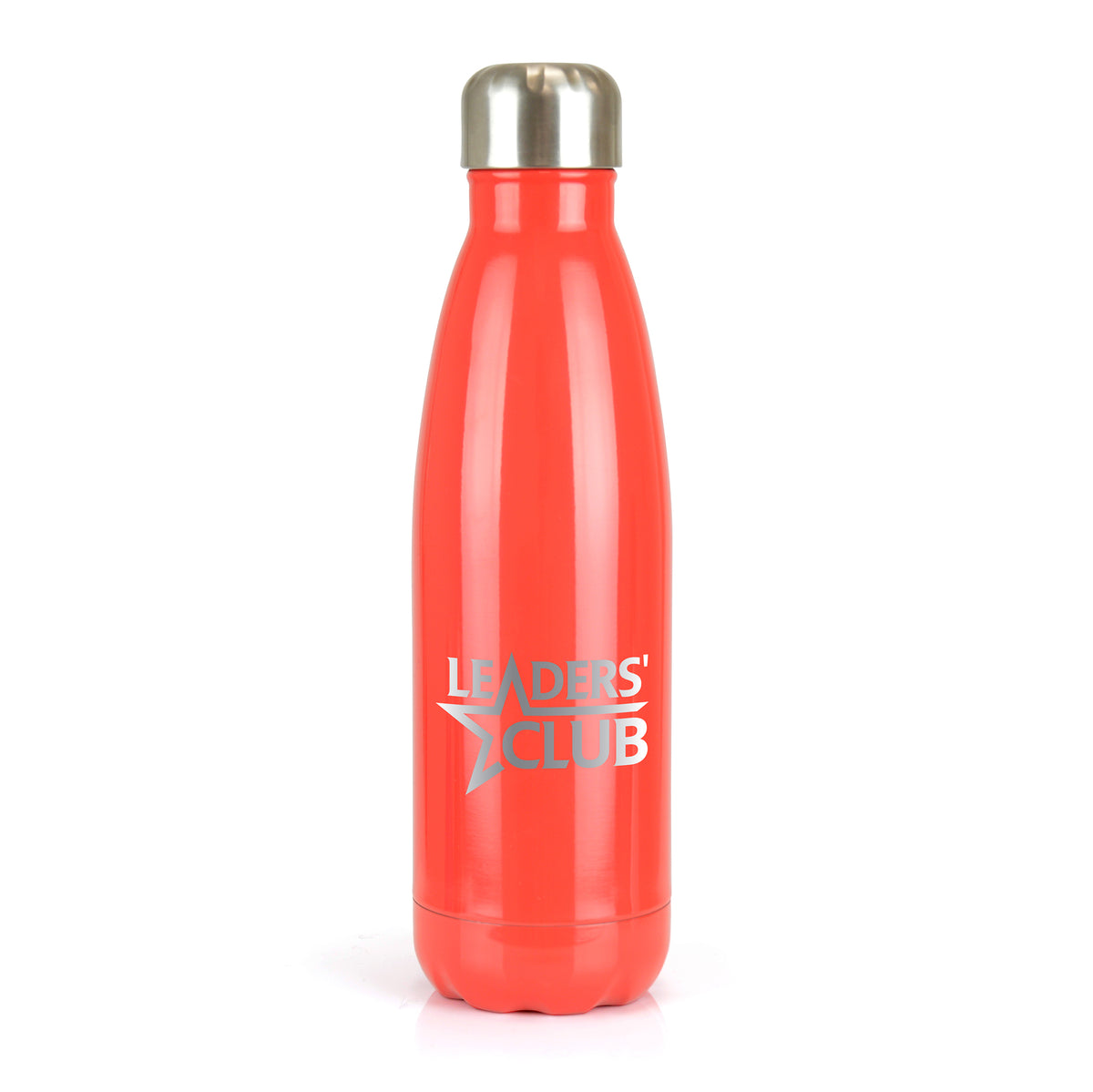 Branded 500ml Double-Walled Painted Stainless Steel Bottle in Red