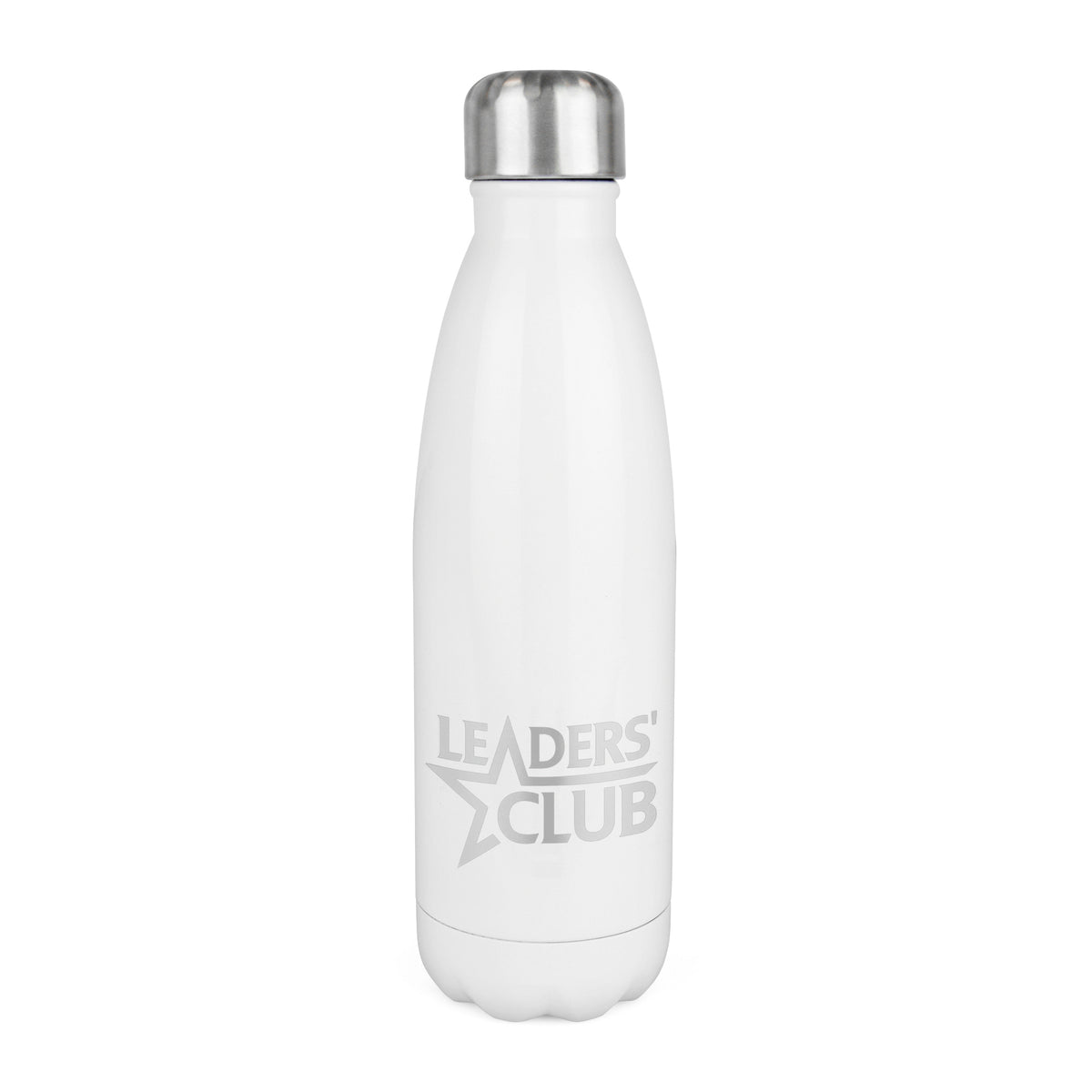 Branded 500ml Double-Walled Painted Stainless Steel Bottle in White
