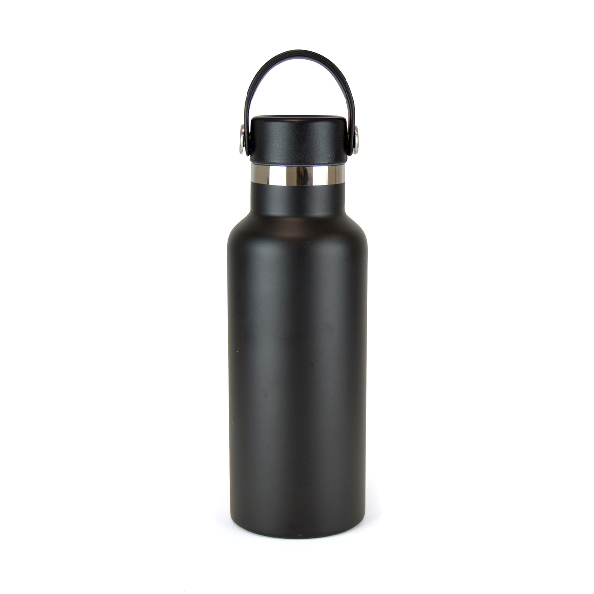 Branded 500ml Double-Walled Steel Bottle with Silicone Handle