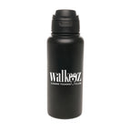 Branded 1 Litre Recycled Steel Bottle with Flip-Top Sipper