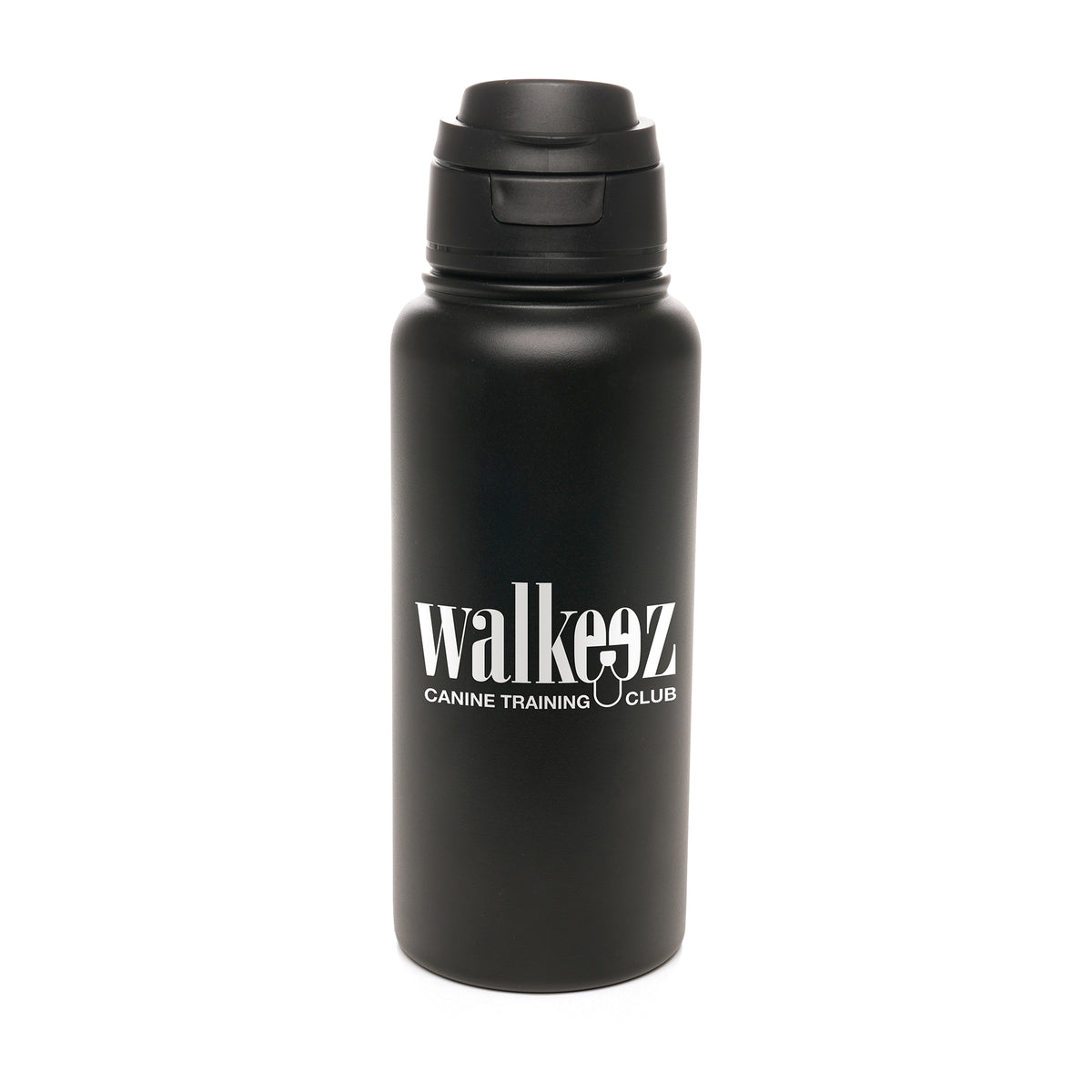 Branded 1 Litre Recycled Steel Bottle with Flip-Top Sipper