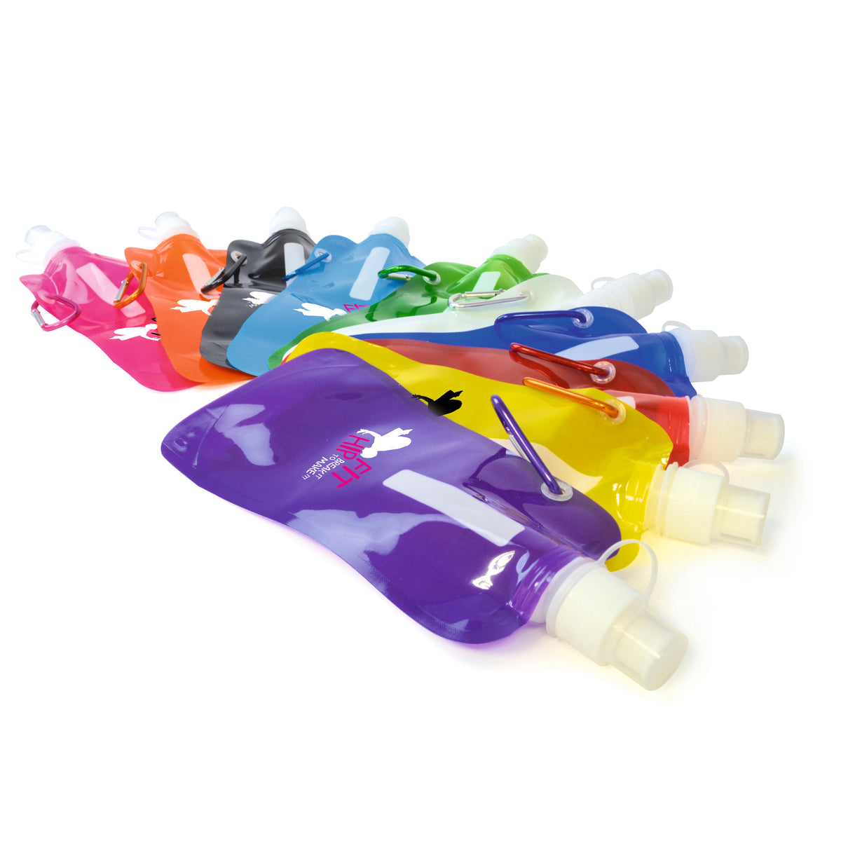Branded 400ml Foldable Roll Up Bottle