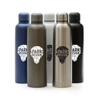 Branded 550ml Double-Walled Matt Steel Sports Bottle