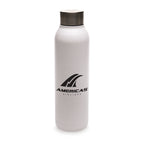 Branded 630ml Recycled Stainless Steel Insulated Bottle in White