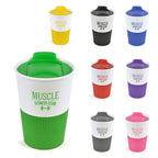 Branded 330ml Take Out Mug with Rubber Grip