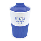 Branded 330ml Take Out Mug with Rubber Grip in Blue