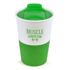 Branded 330ml Take Out Mug with Rubber Grip in Green