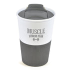 Branded 330ml Take Out Mug with Rubber Grip in Grey
