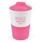 Branded 330ml Take Out Mug with Rubber Grip in Pink