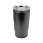 Branded 550ml Stainless Steel Tumbler with Clear Push-on Lid