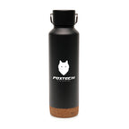 Branded 720ml Recycled Steel Vacuum Bottle with Cork Base