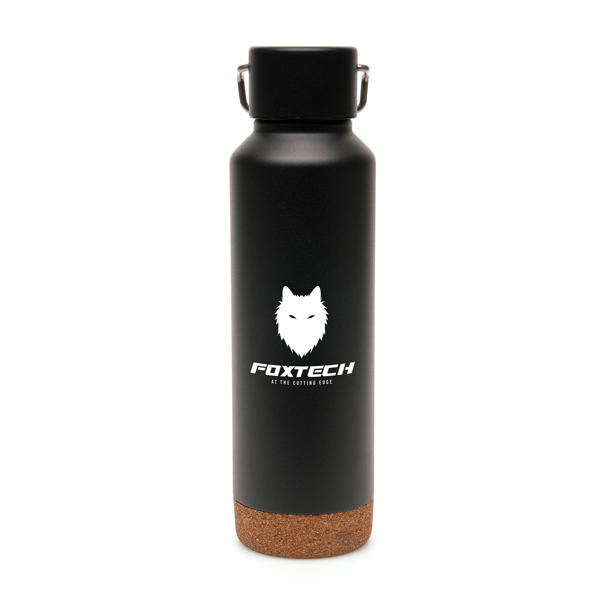 Branded 720ml Recycled Steel Vacuum Bottle with Cork Base