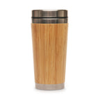 Branded 450ml Bamboo and Stainless Steel Travel Tumbler